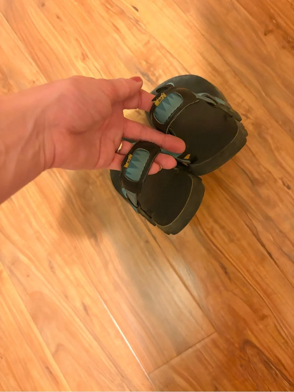 LUNA Teal Patterned Women's Sandal
